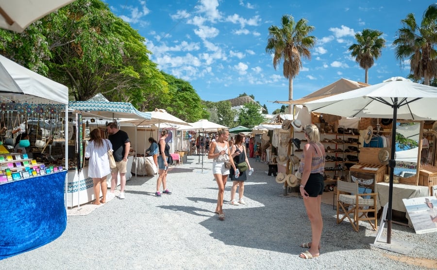 Las Dalias Hippy Market in San Carlos, Ibiza