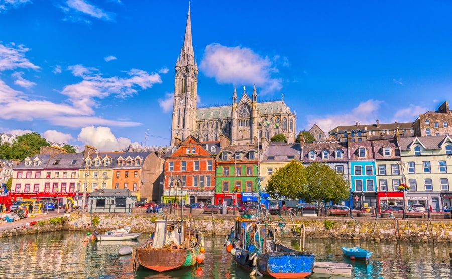 Cork's colourful riverfront houses