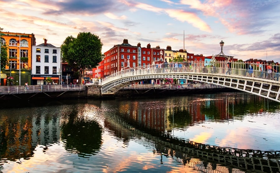 Ha Penny Bridge in Dublin