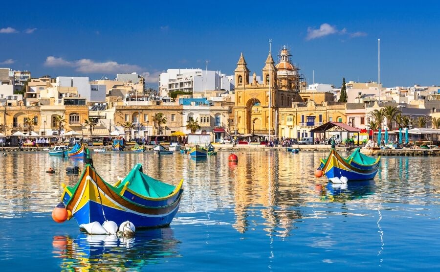 Fishing boats in Marsaxlokk, Malta