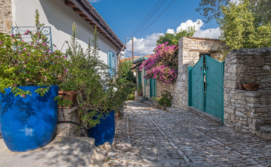 A street in one of Limassol's villages