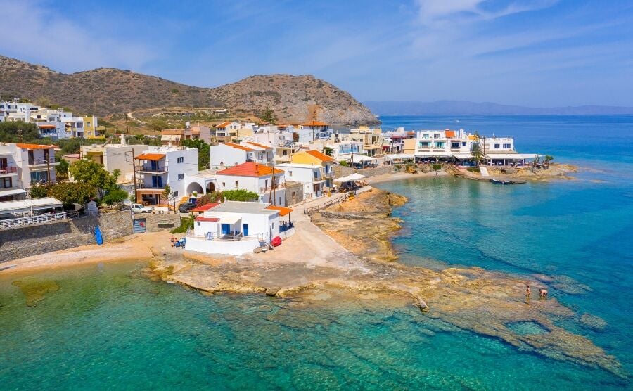 Aerial view of Mochlos, Crete