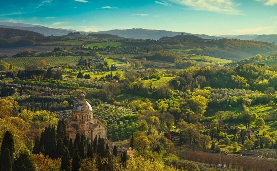 Montepulciano town in Siena