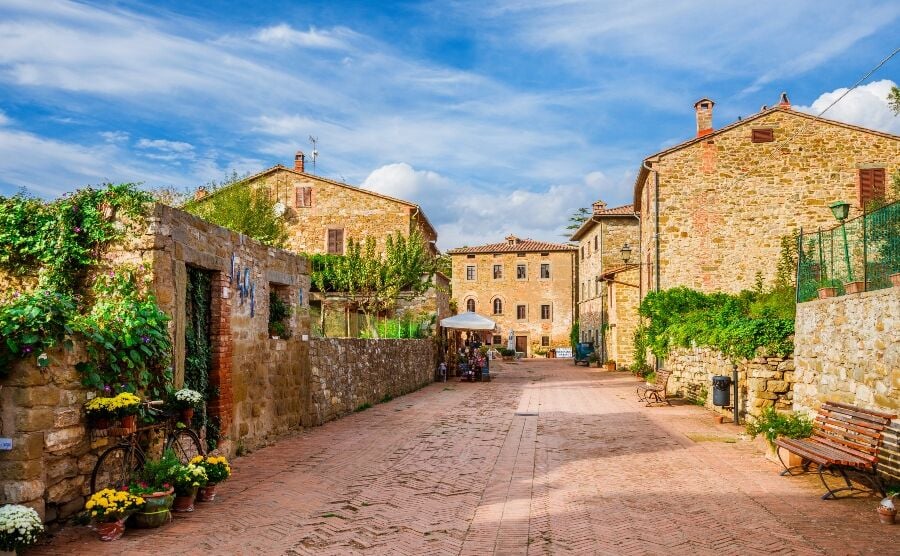 Stone buildings in Tuoro sul Trasimeno