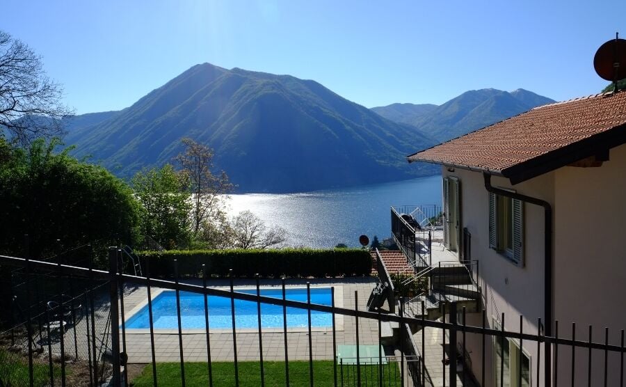 Mountain and lake view