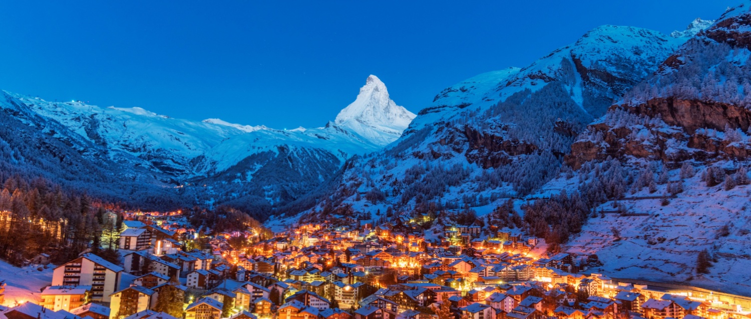 Zermatt in the foothills of Matterhorn