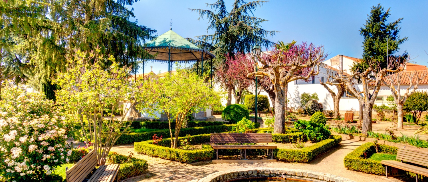 The gardens of Almeida, Portugal