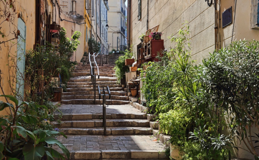 A city street in Marseille