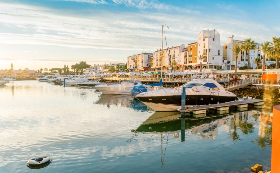 A view of the marina in Vilamoura