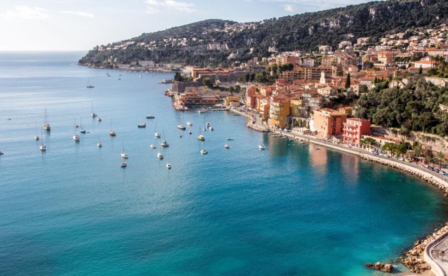 Eze-sur-Mer on a sunny day