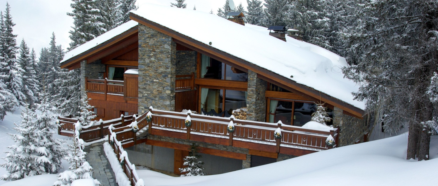 A luxury ski chalet in France