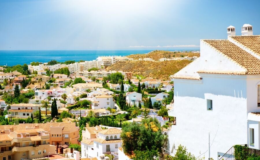 View of Benalmadena, Spain