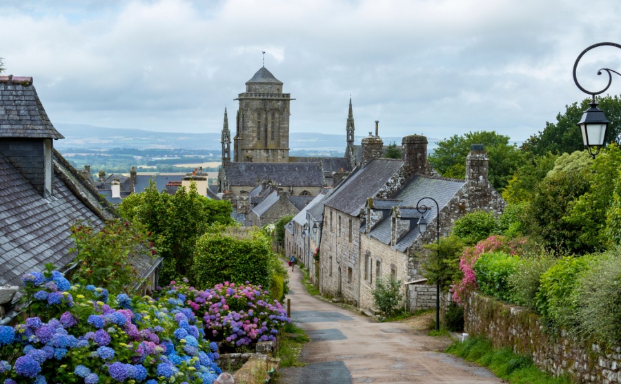 A view of the village of Locronan