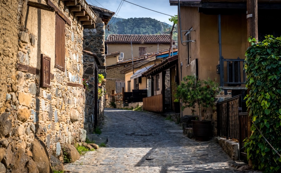 A street in Kakopetria, Cyprus