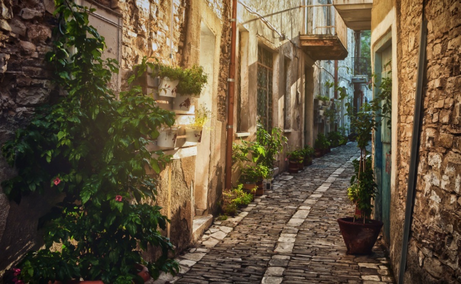 A street in Larnaca, Cyprus