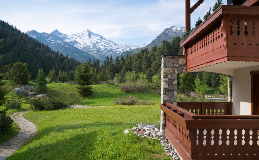 A view of Meribel in the summer