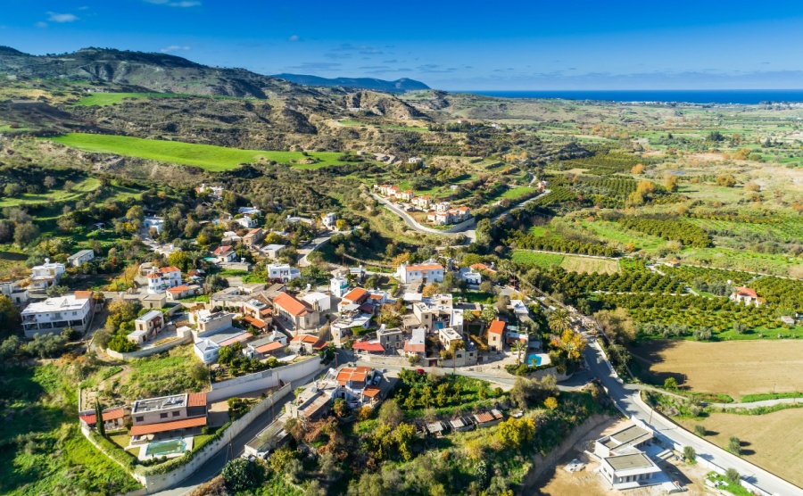 Aerial view of Polis and Latchi