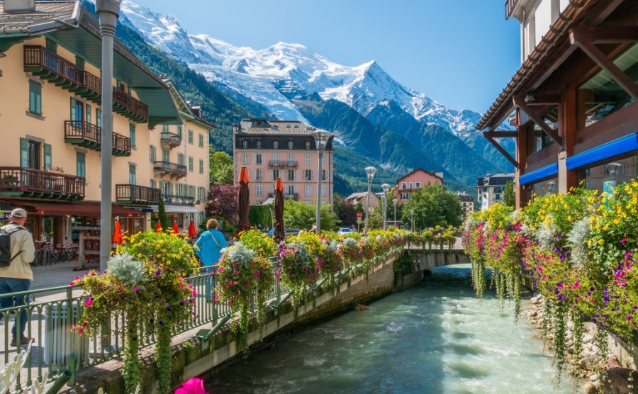 Downtown in Chamonix